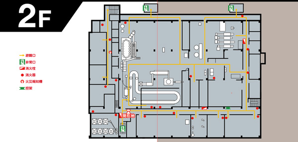 避難経路図