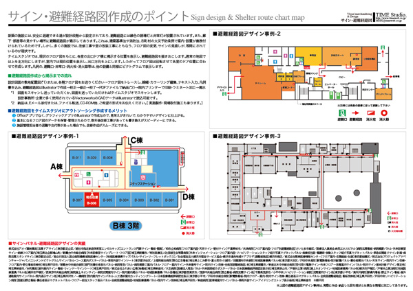 サイン・避難経路図